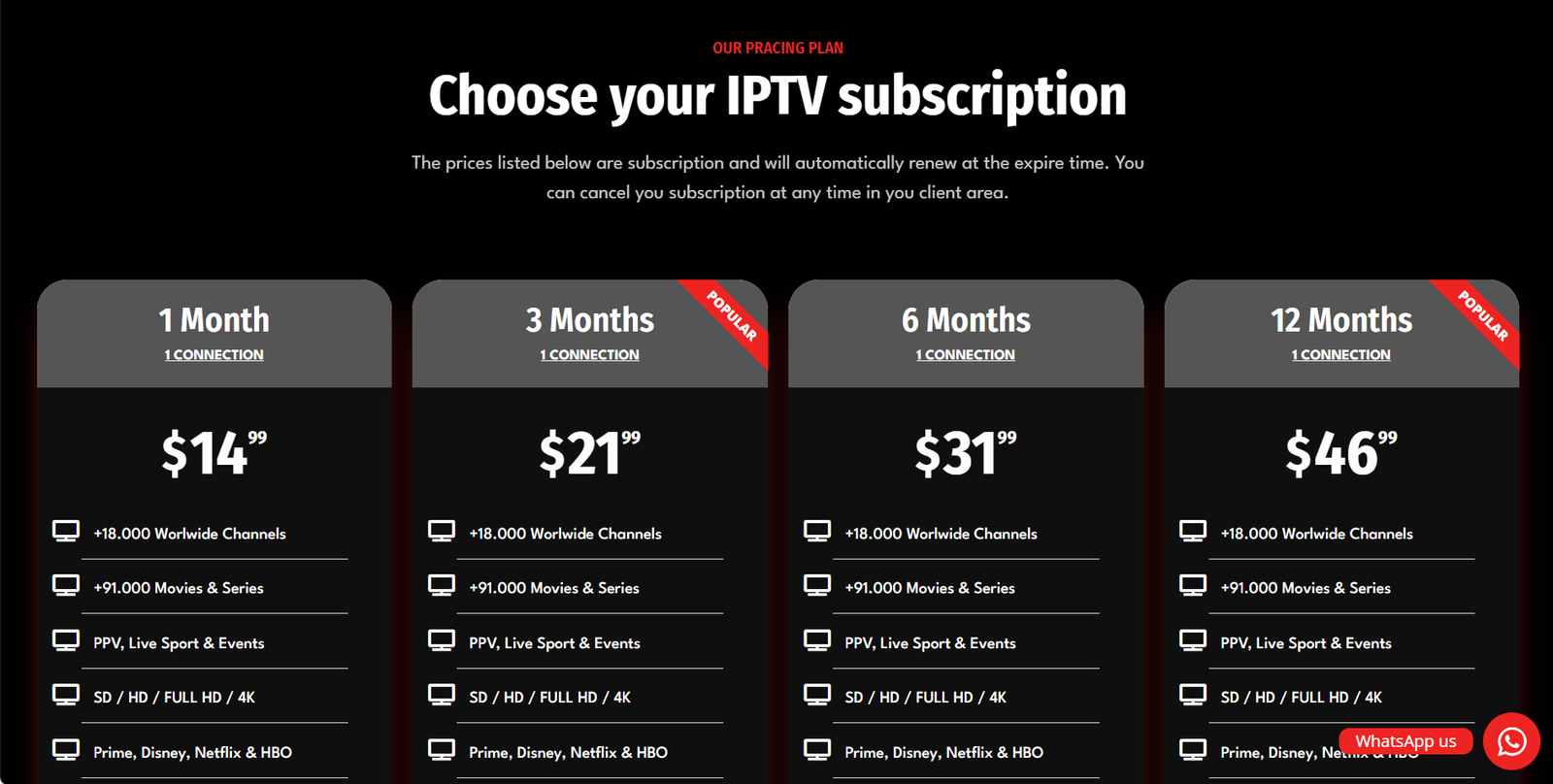 best iptv subscription